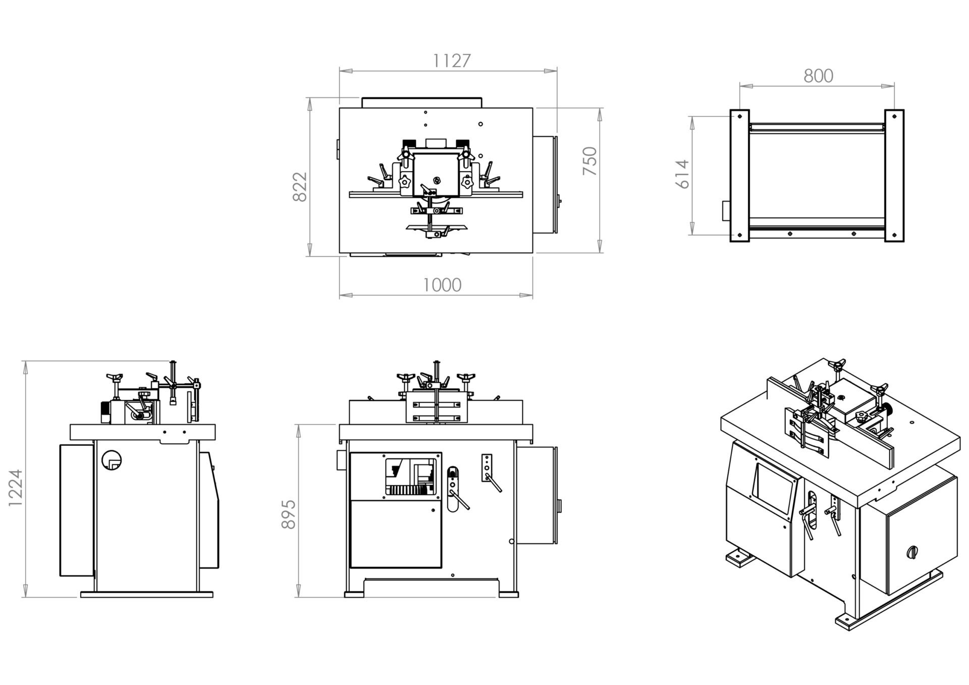 Sedgwick SM255T Tilting Spindle Moulder 3 Phase