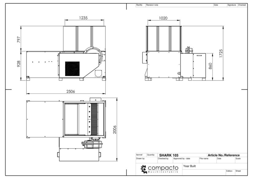 Shark 103 Technical Diagram