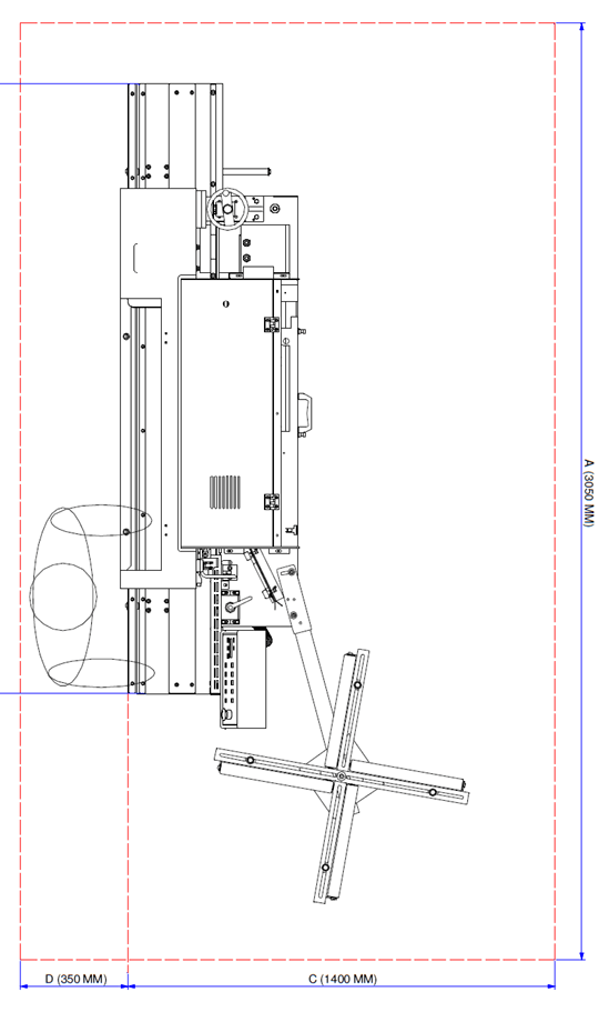 OAV 330 Edgebander Footprint | MW Machinery