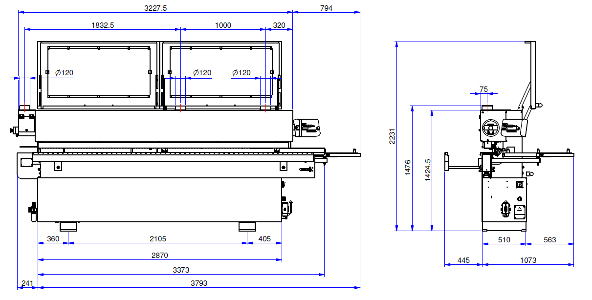 Schematic drawing OAV 370A | MW Machinery