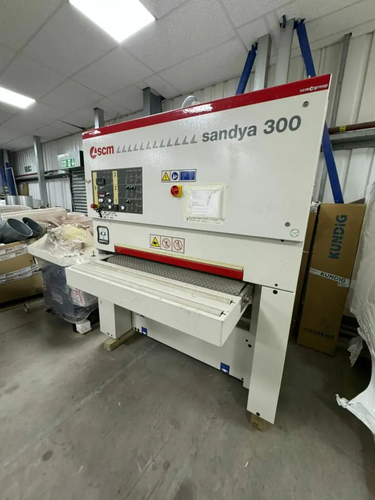 USED SCM 1100mm Sandya 300 Wide Belt Sander | Markfield Woodworking Machinery