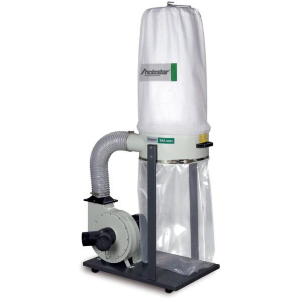 Holzstar SAA 2001 Dust & Chip Extractor + 2 x 5142503-2.5 Poly flexi hose 2.5m